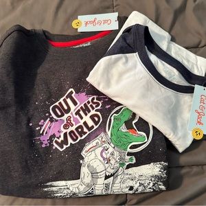 Cat & Jack Sweatshirt and T-shirt Boy Size XXL (18) Combo